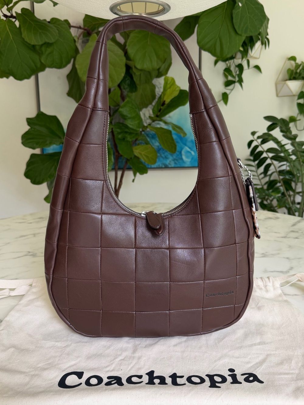 Coach Coachtopia Alter/Ego Crescent Shoulder Bag Upcrafted Leather Maple CCM62